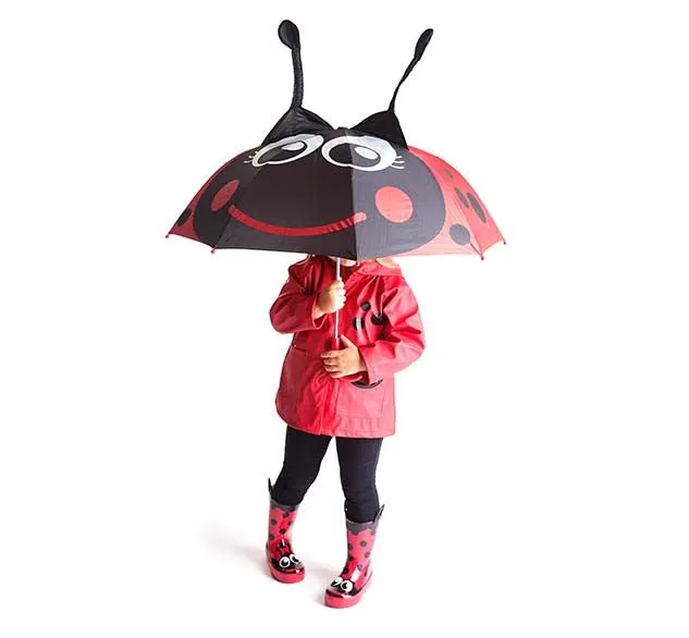 Kids Lucy Ladybug Umbrella - Red