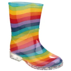 Kids PVC Junior Wellingtons Rainbow