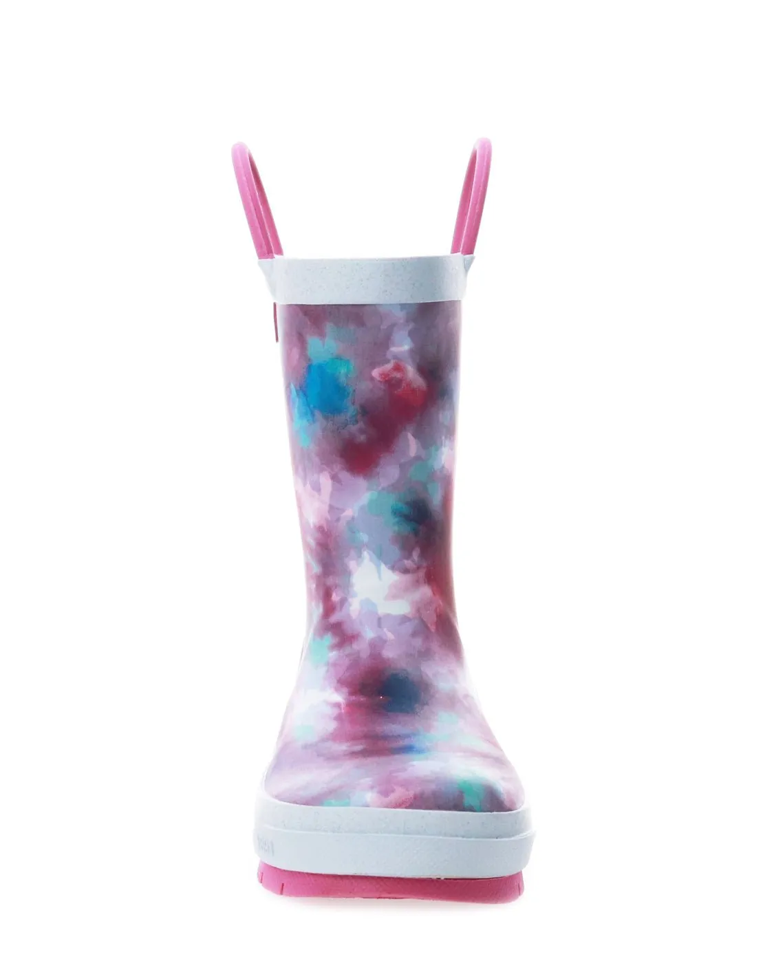 Kids Tie Dye Rain Boot - Fuchsia