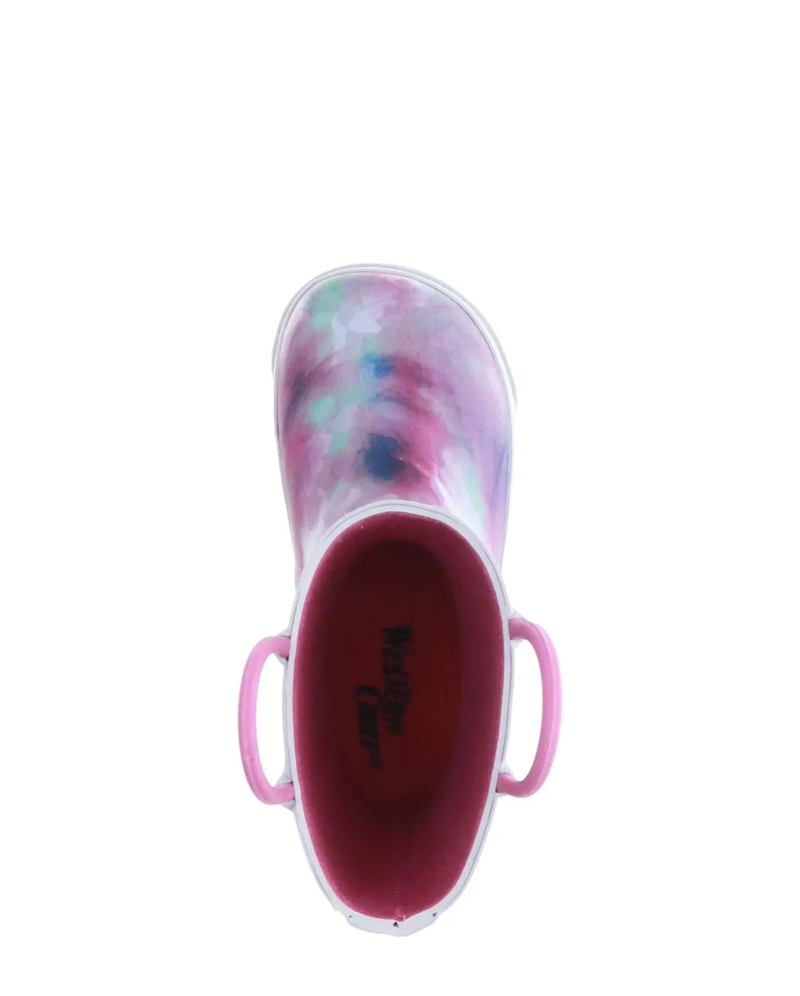 Kids Tie Dye Rain Boot - Fuchsia