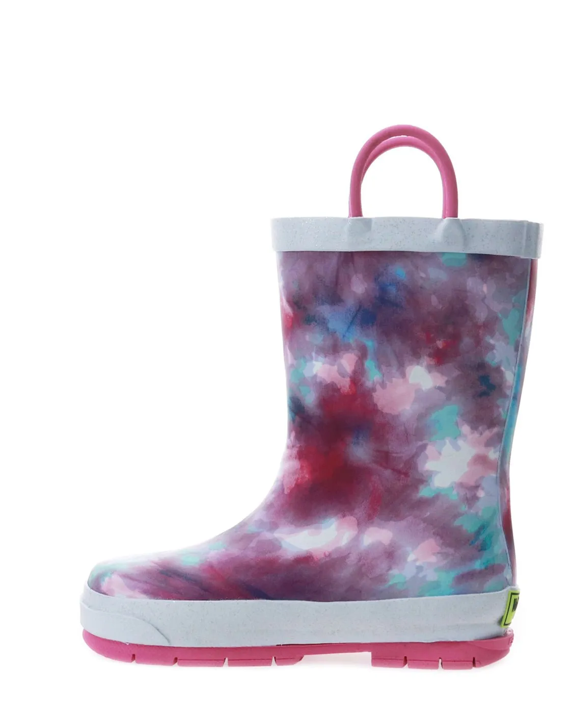 Kids Tie Dye Rain Boot - Fuchsia