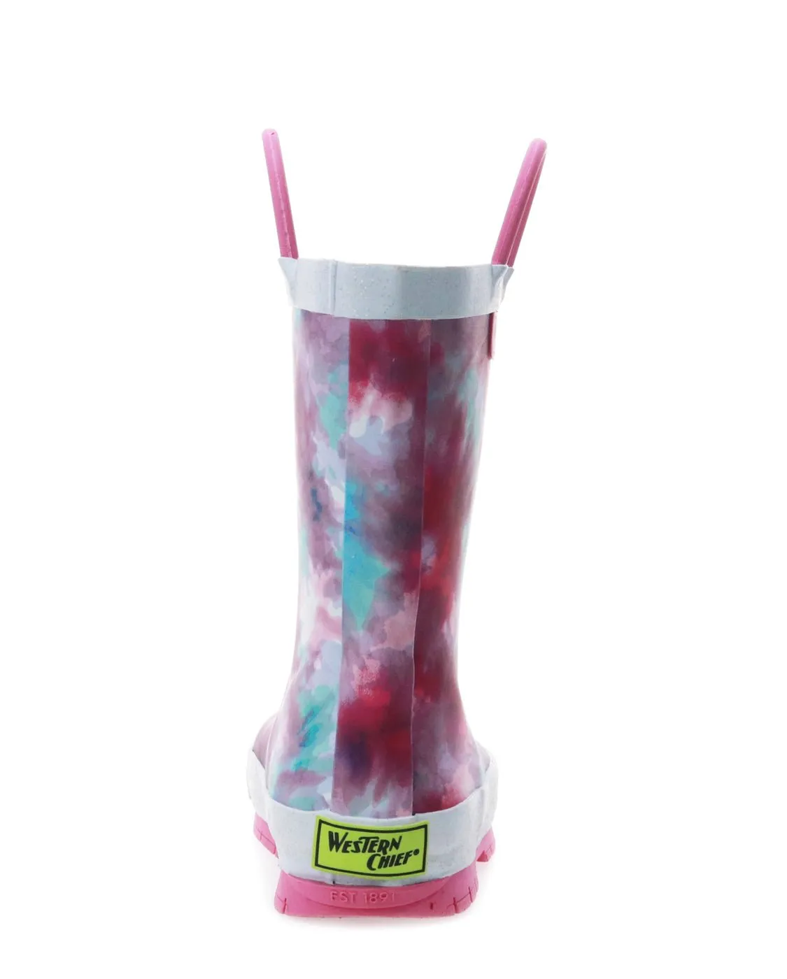 Kids Tie Dye Rain Boot - Fuchsia