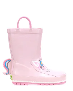 Kids Unity Unicorn Rain Boot - Soft Rose