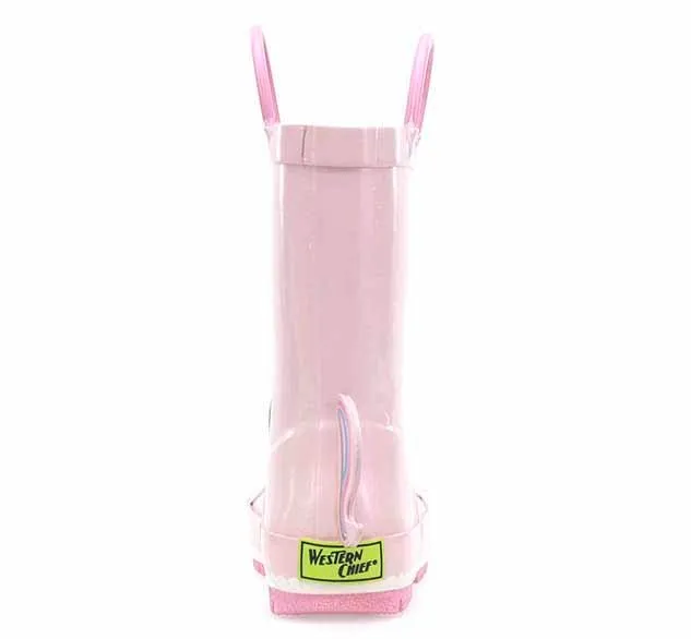 Kids Unity Unicorn Rain Boot - Soft Rose