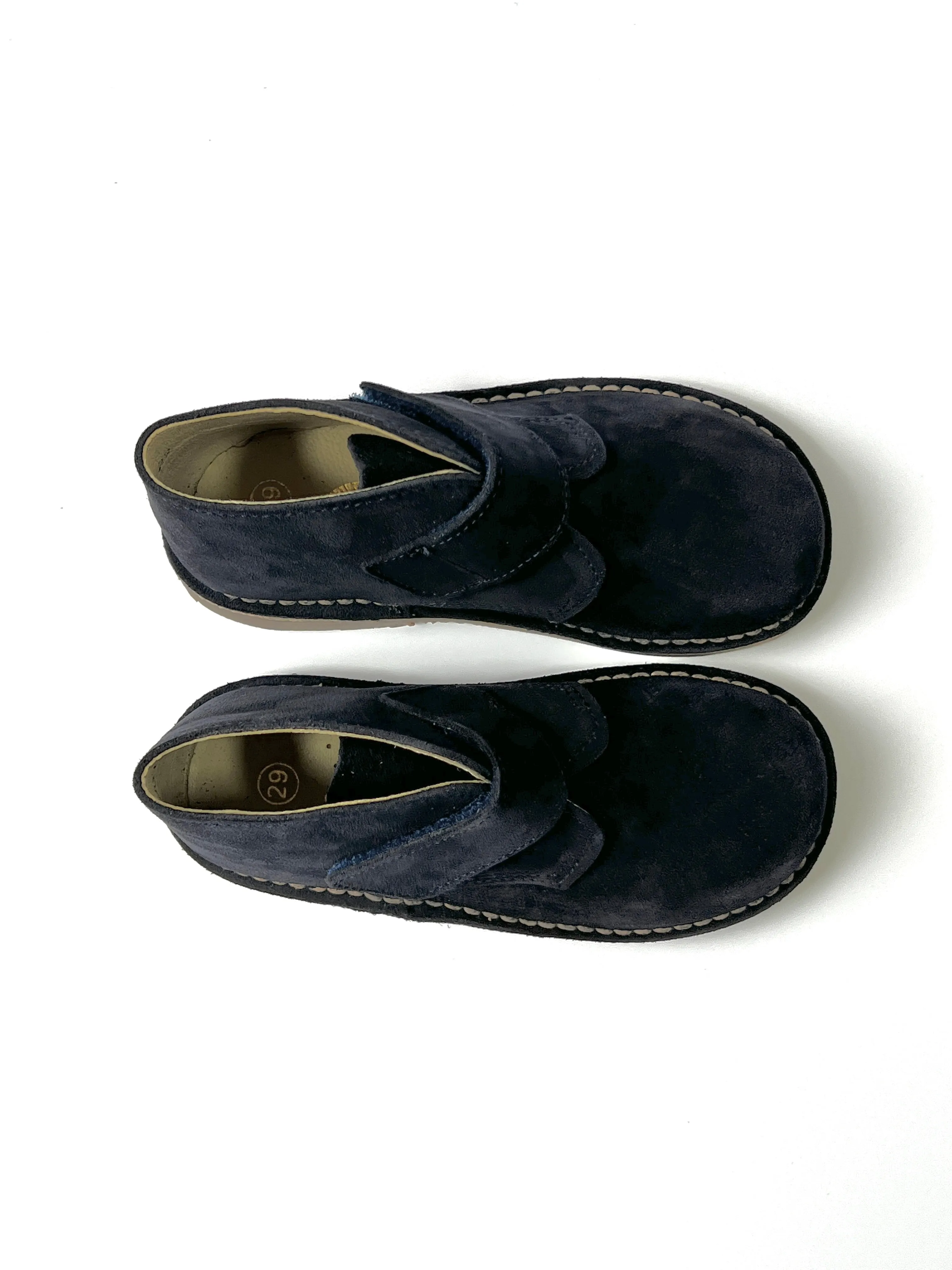 Kids Velcro Suede Desert Boot