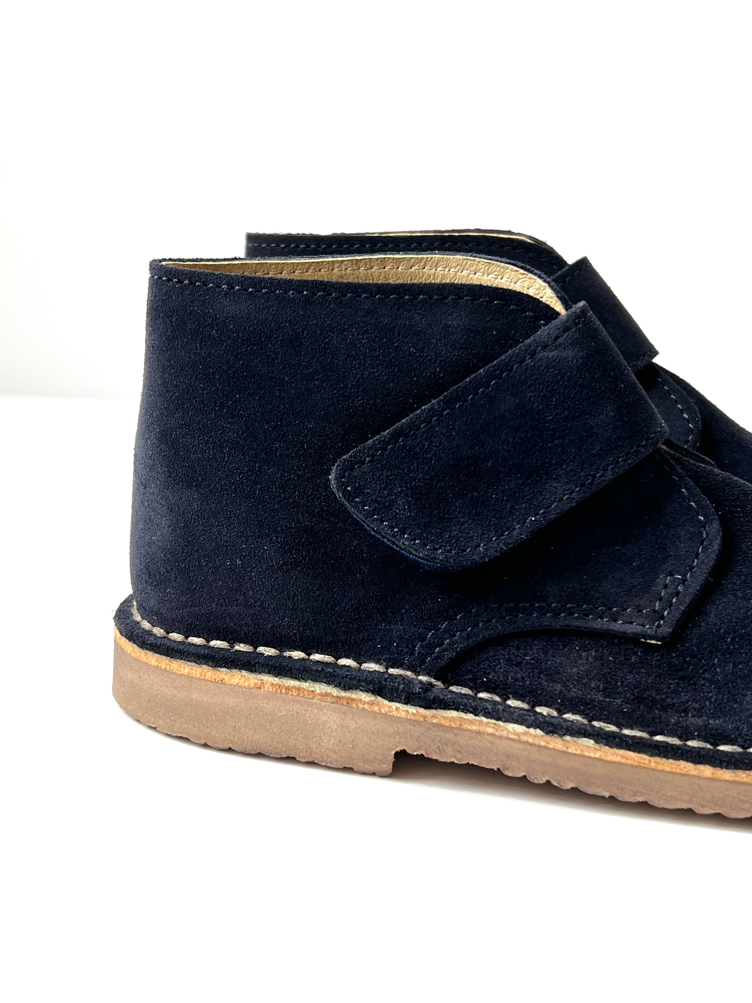 Kids Velcro Suede Desert Boot