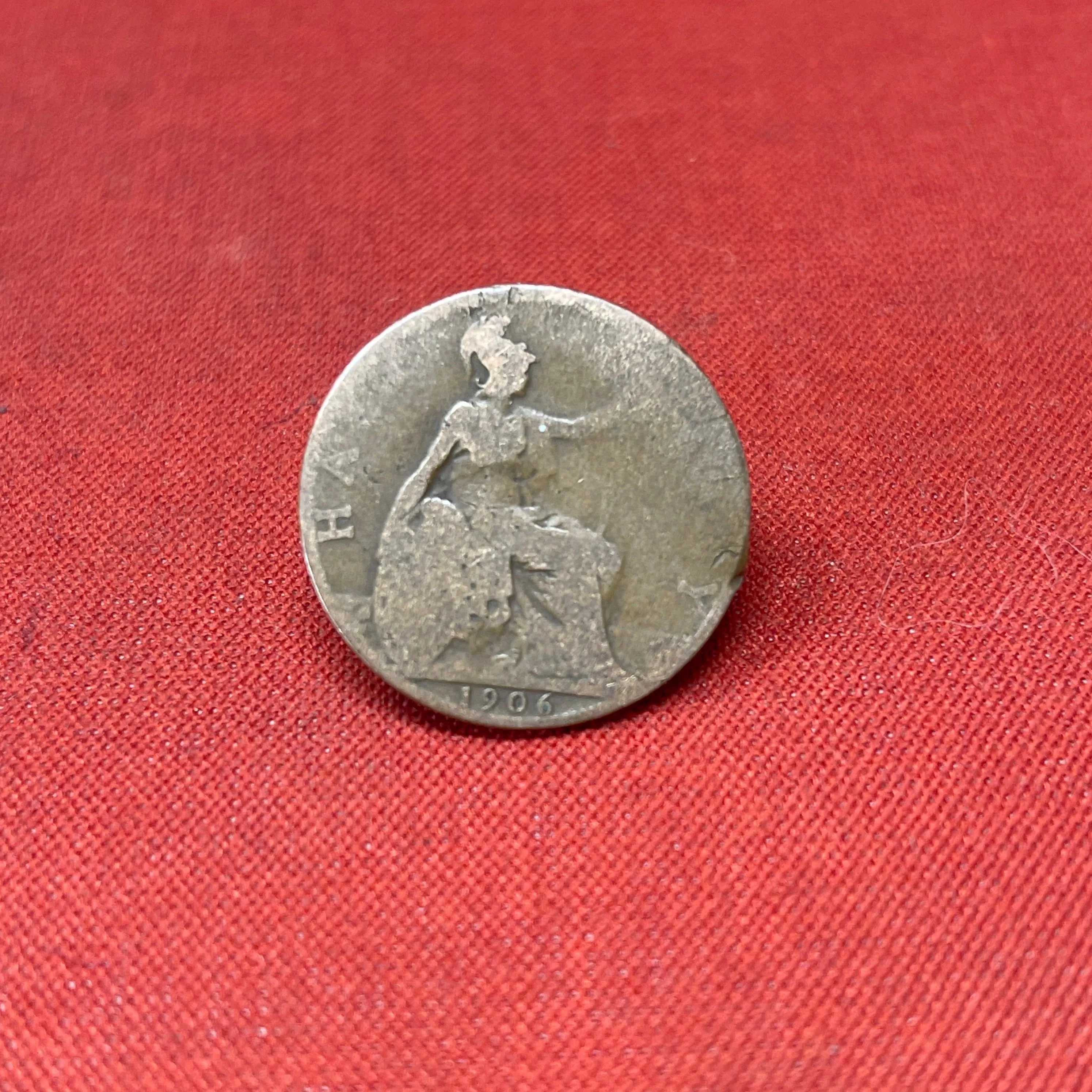 King Edward VII Half Penny Coin 1906