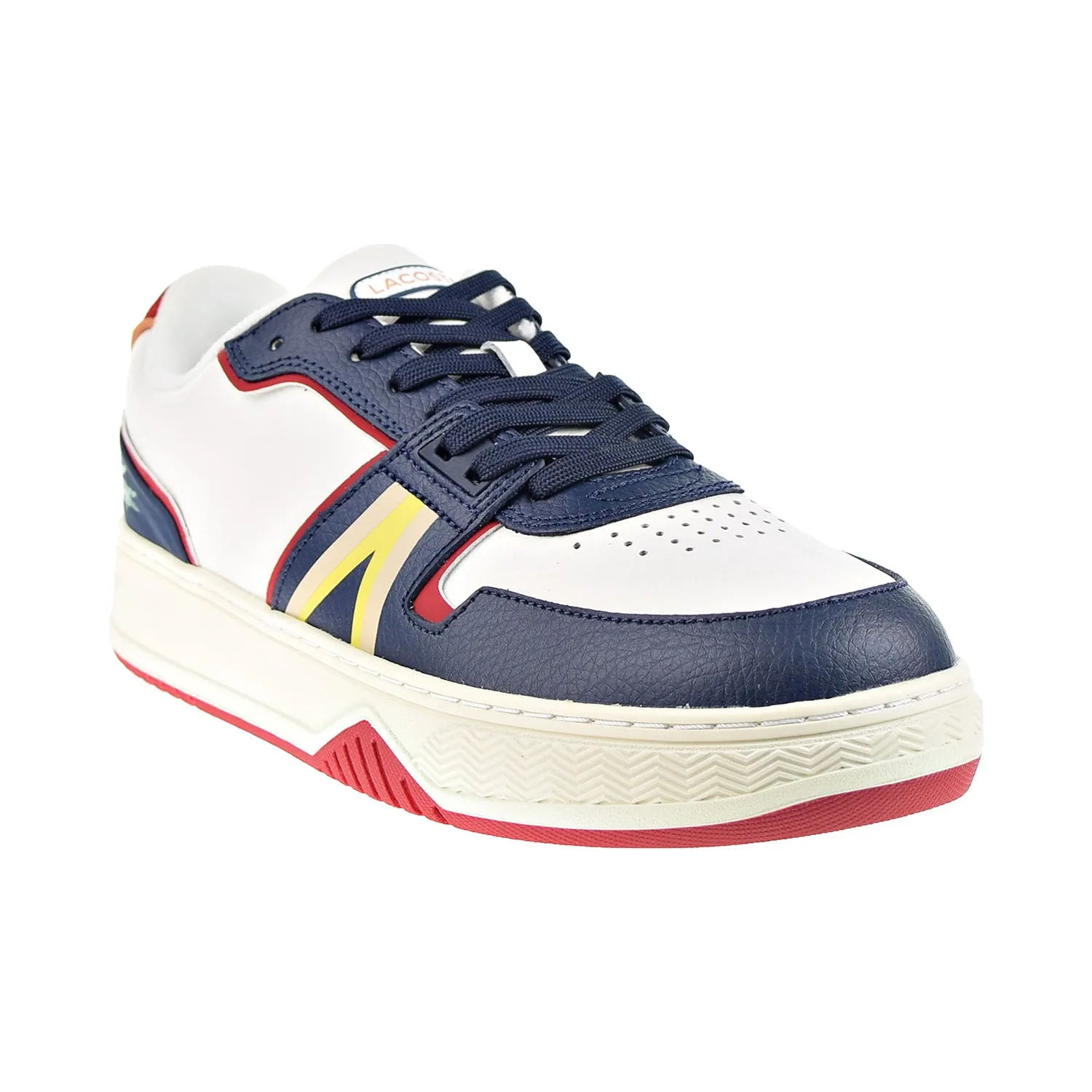 Lacoste L001 SMA Synthetic Men's Shoes White-Blue-Red