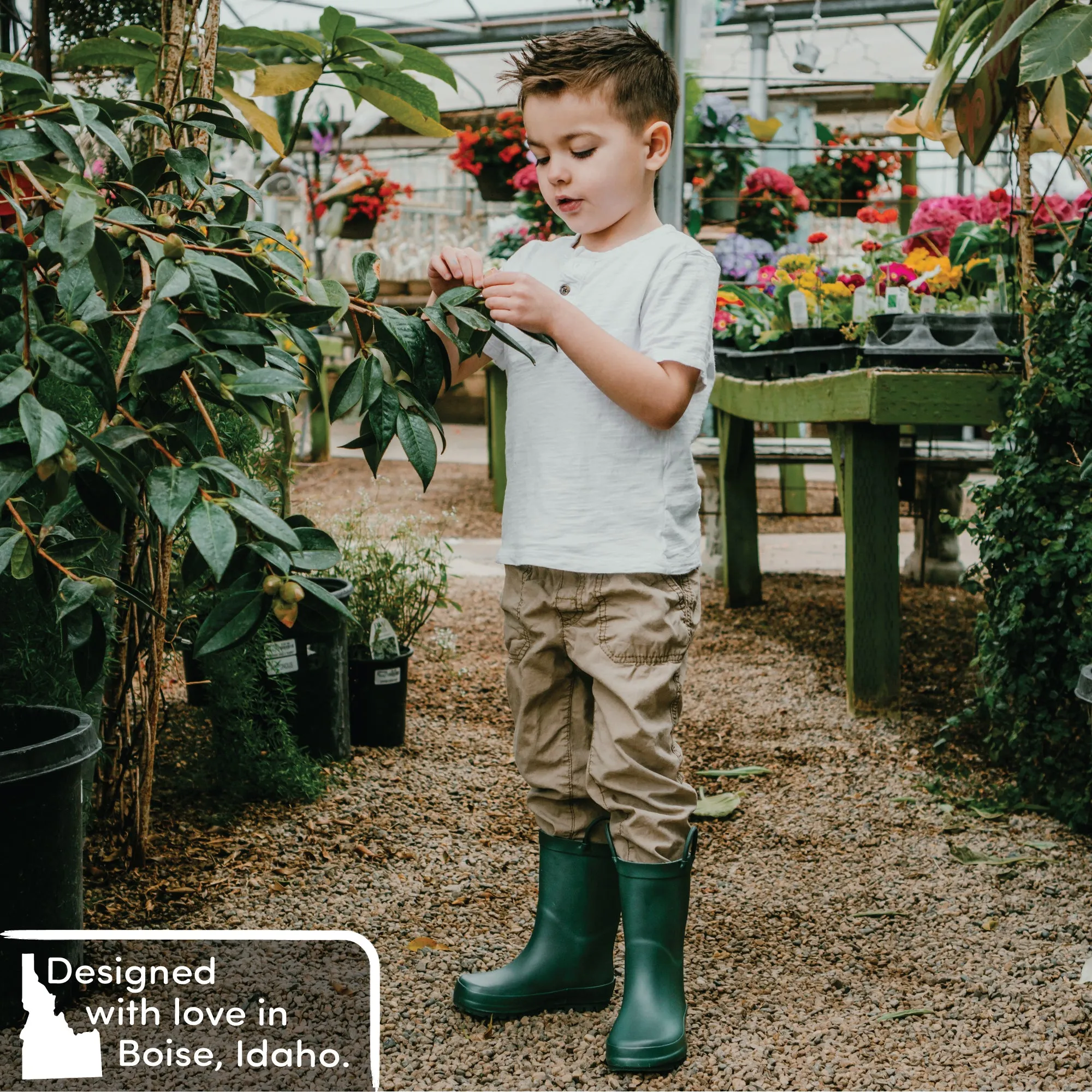 Leap Frog Green Matte Rain Boots