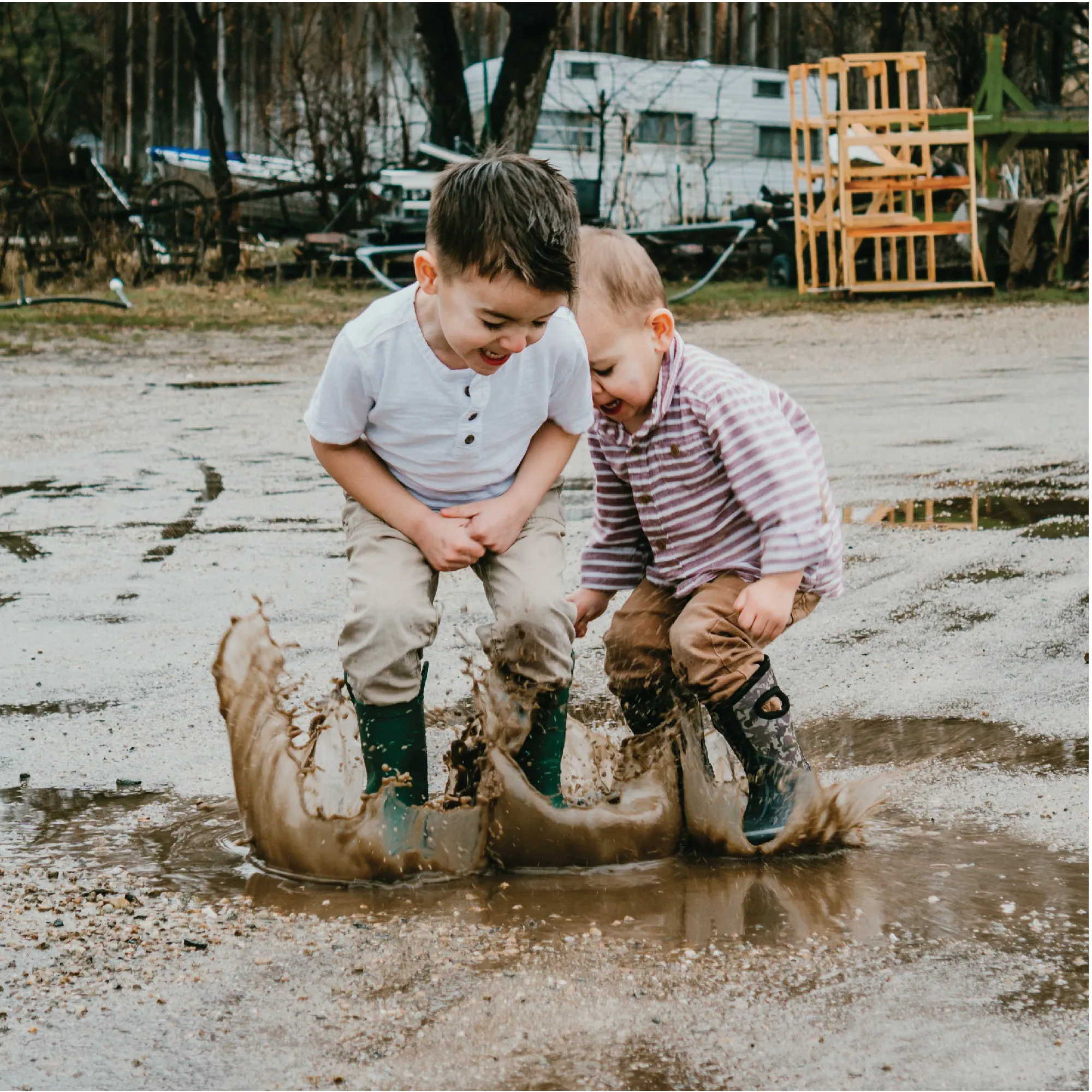 Leap Frog Green Matte Rain Boots