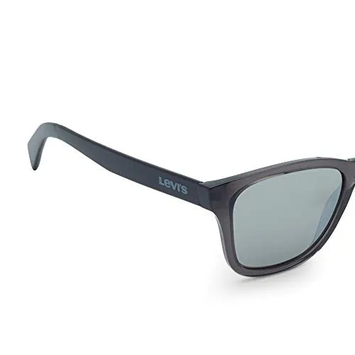 Levi'S Seasonal Unisex Polarized Rectangular / Square Polyamide Inj Grey Blue Plastic Sunglasses