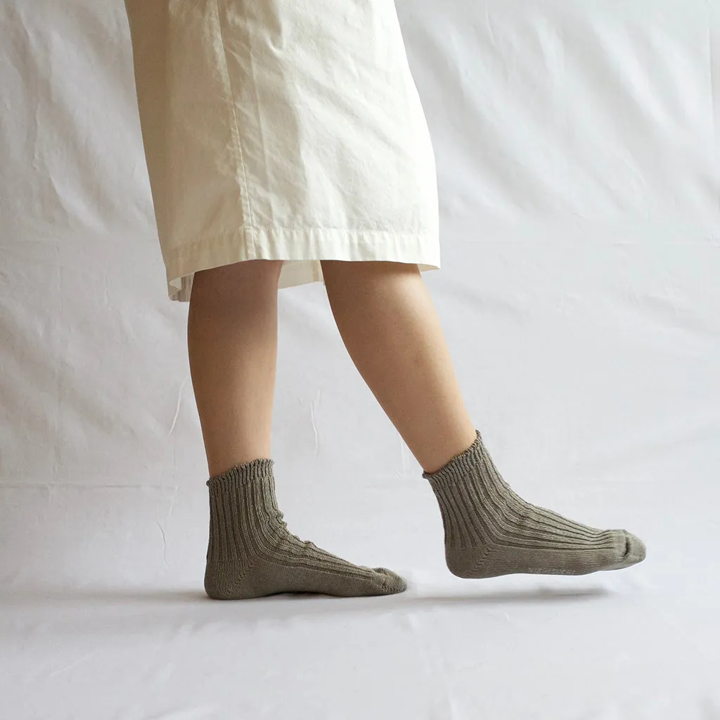 Linen Ribbed Socks