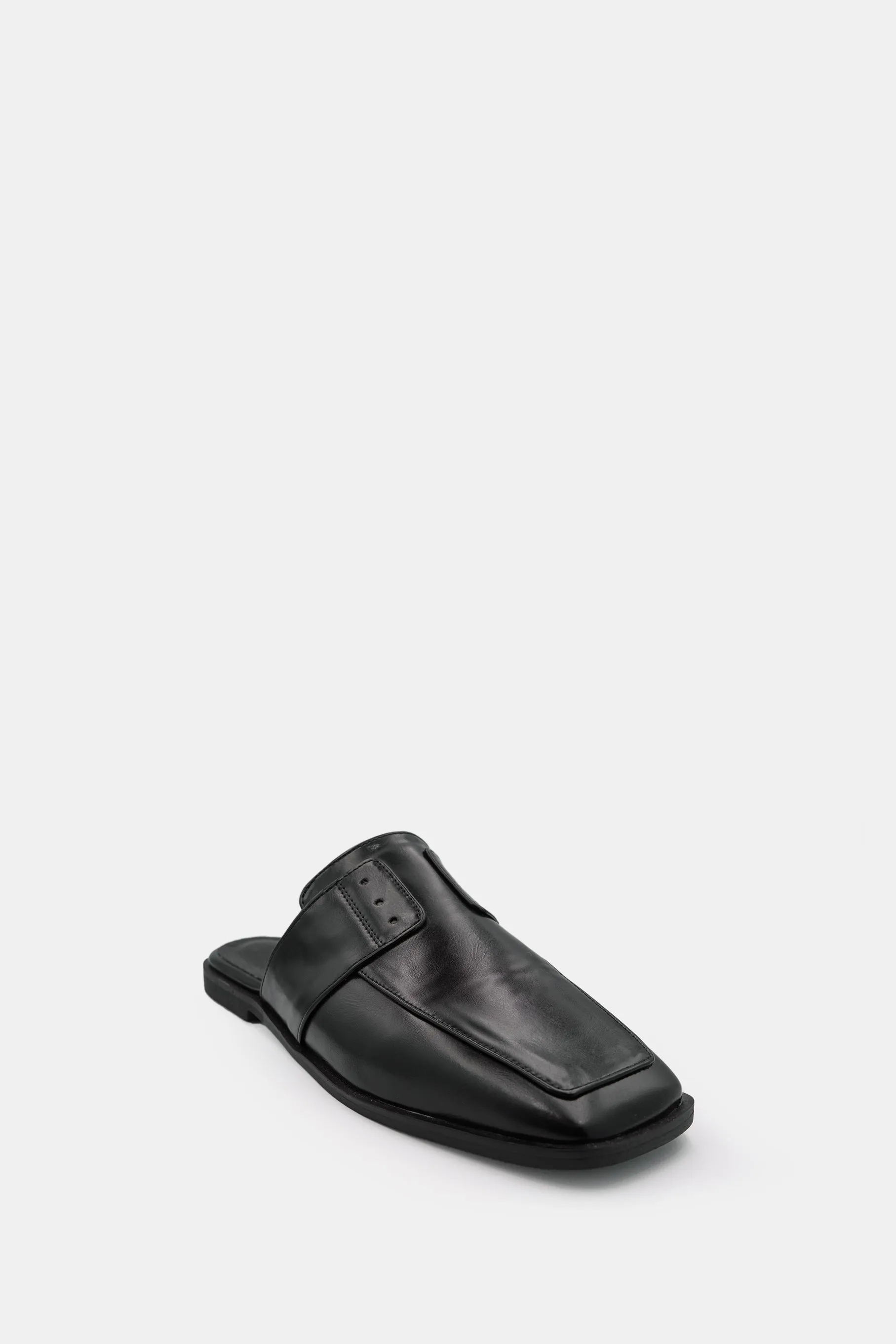 Lula Leather Mule, Black