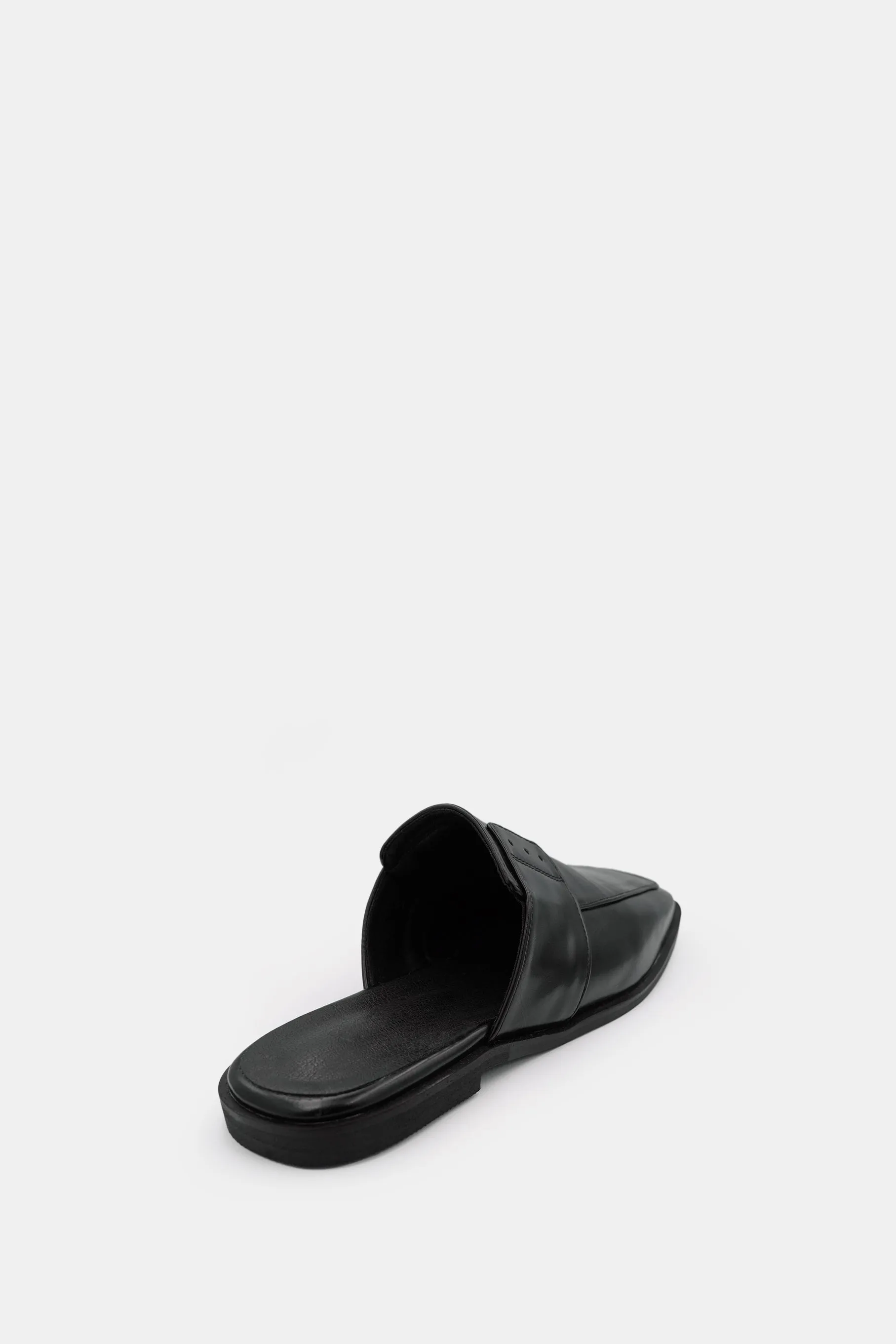 Lula Leather Mule, Black