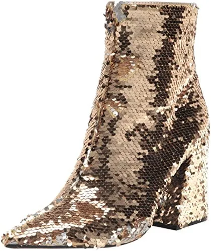 MADDEN GIRL - Sequined Pointed Toe Mid-Calf Boots