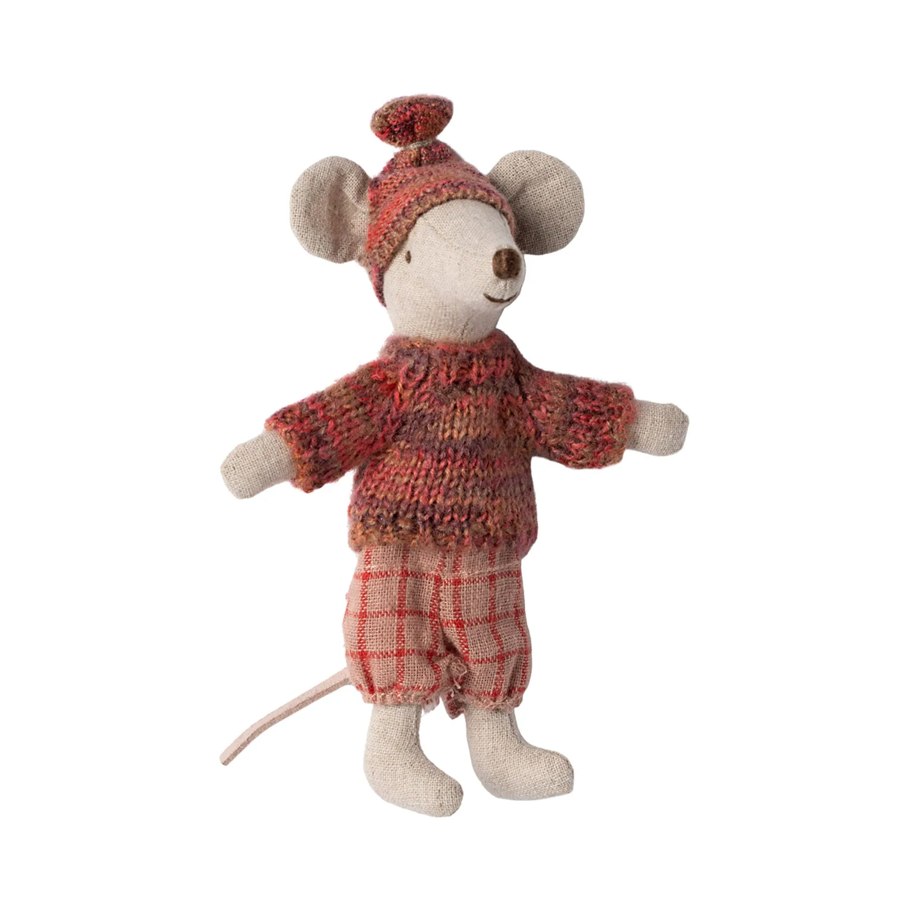 Maileg Winter Ski Mouse, Big Sister with Hat & Skis