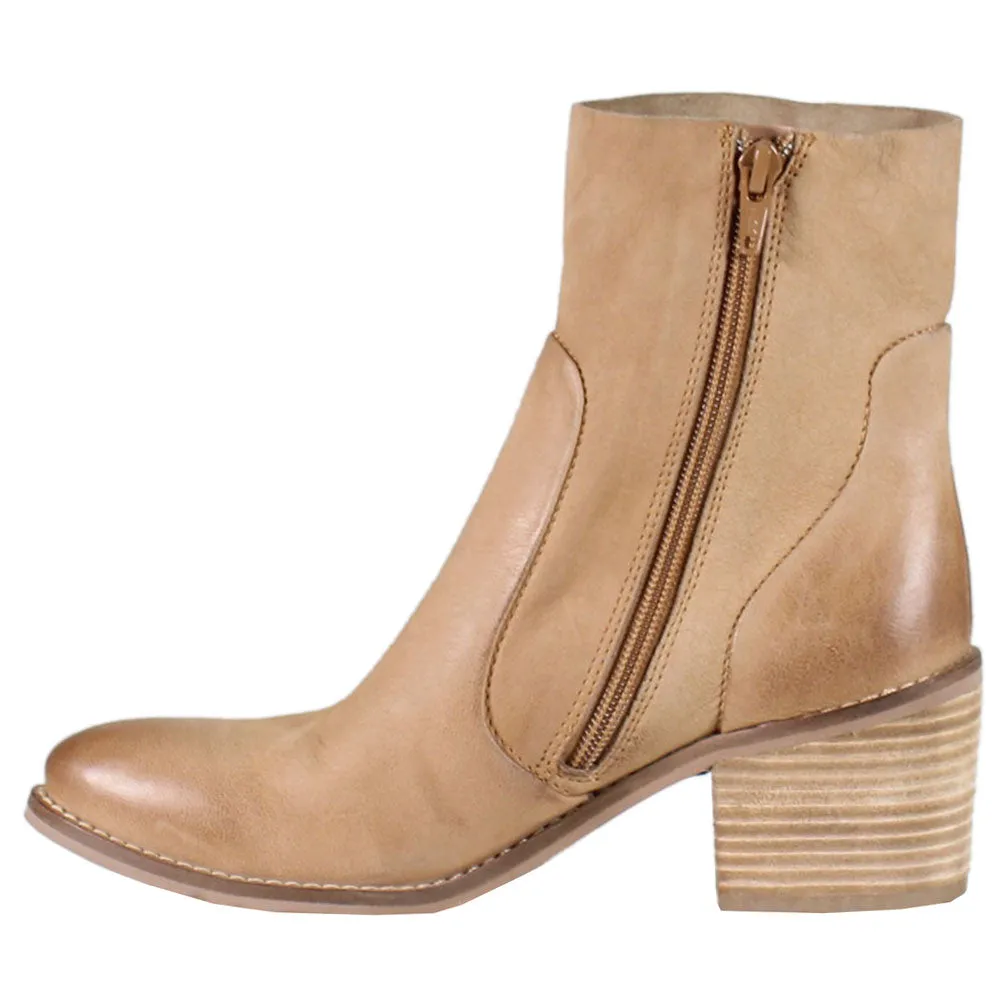 Majestic Zippered Round Toe Booties