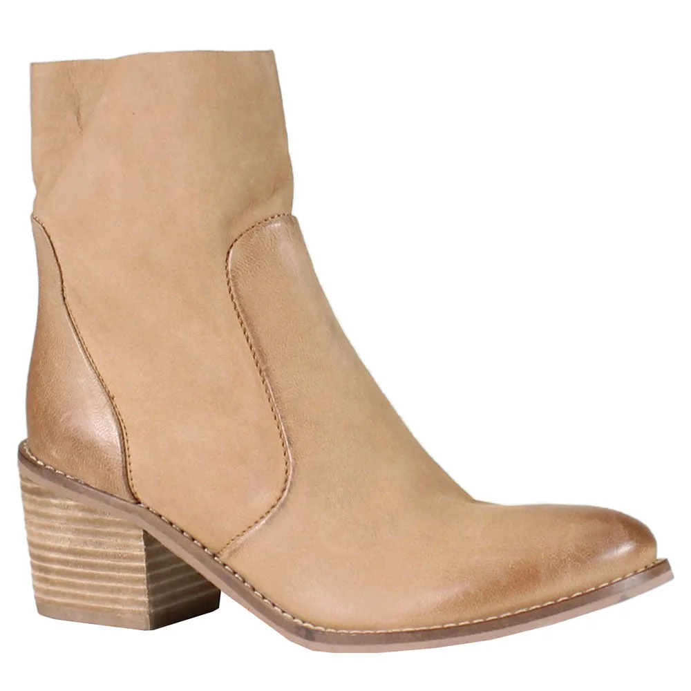 Majestic Zippered Round Toe Booties