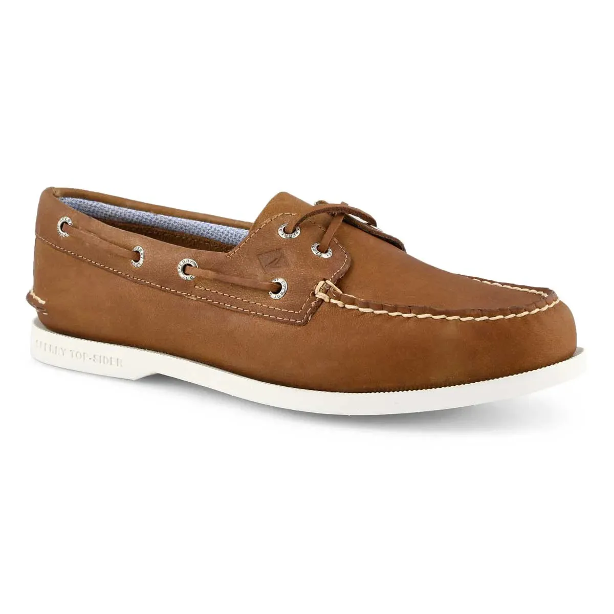 Men's Authentic Original Plushwave Boat Shoe - Tan (STS22195)