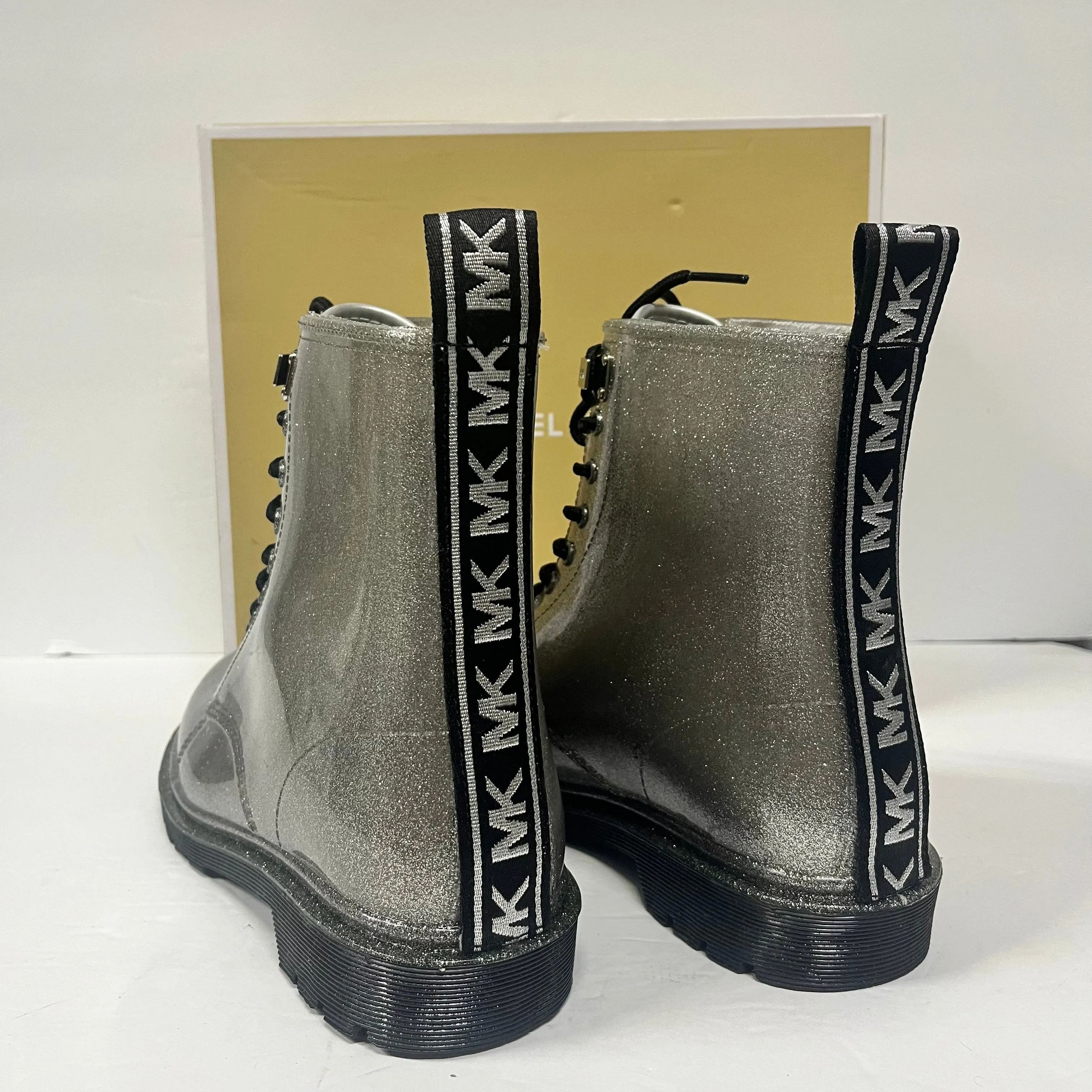 Michael Kors Glitter Tavie Rain Boots Size 11