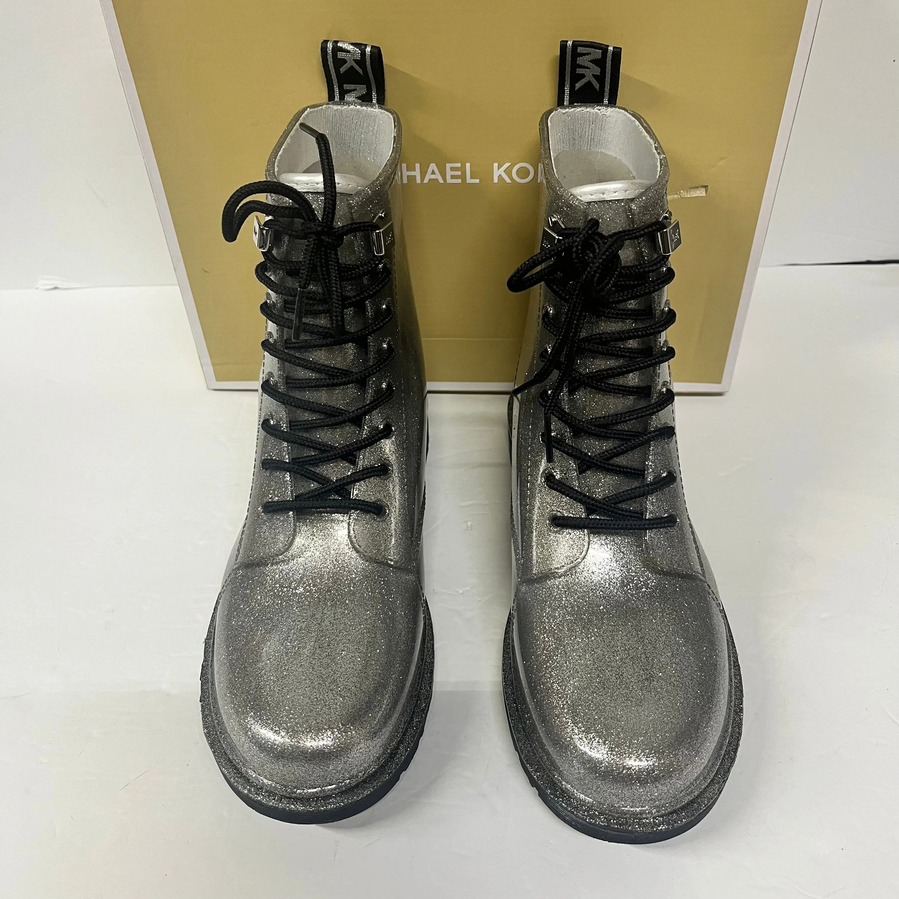 Michael Kors Glitter Tavie Rain Boots Size 11