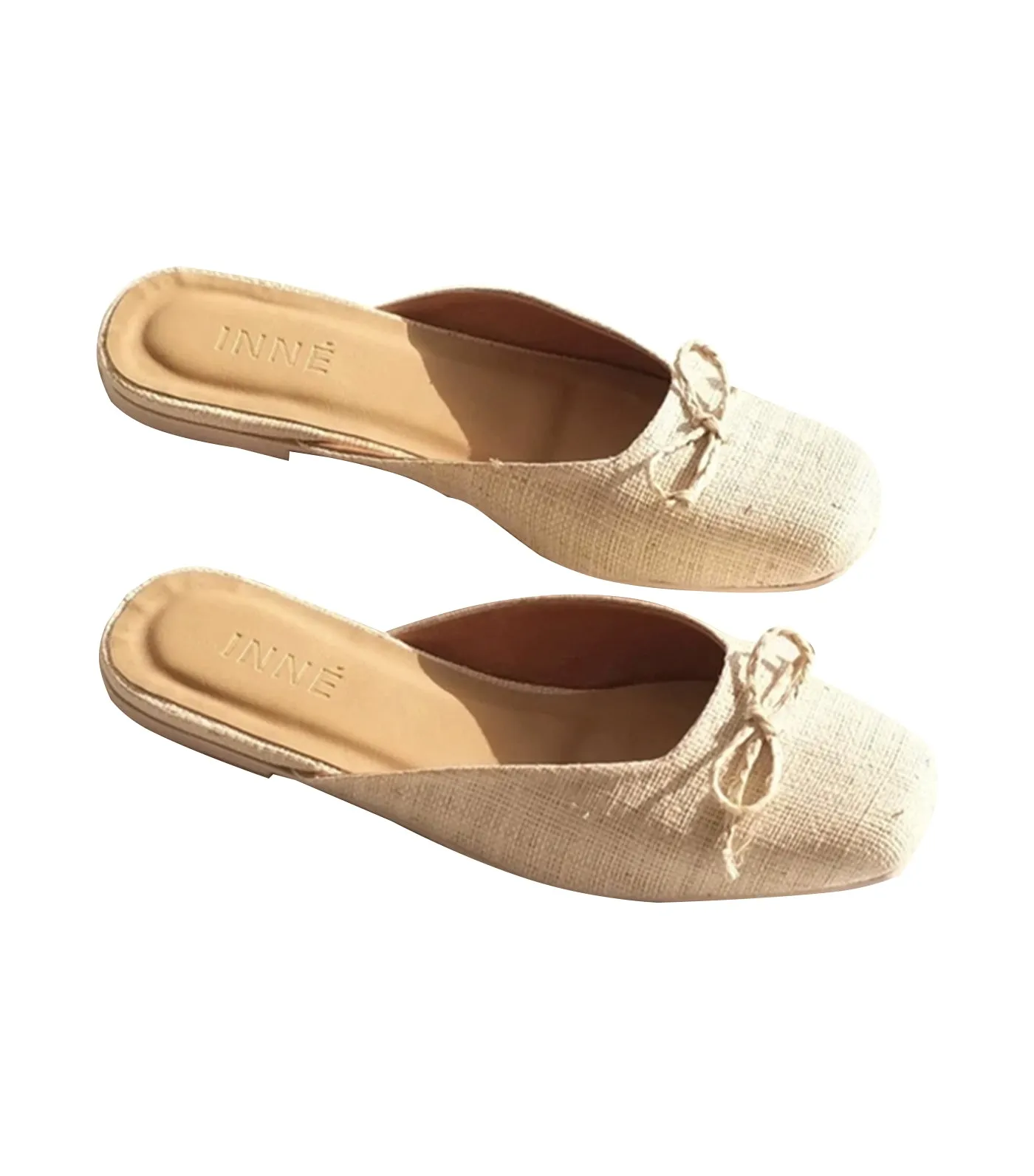 Mila Raffia Mule Ivory