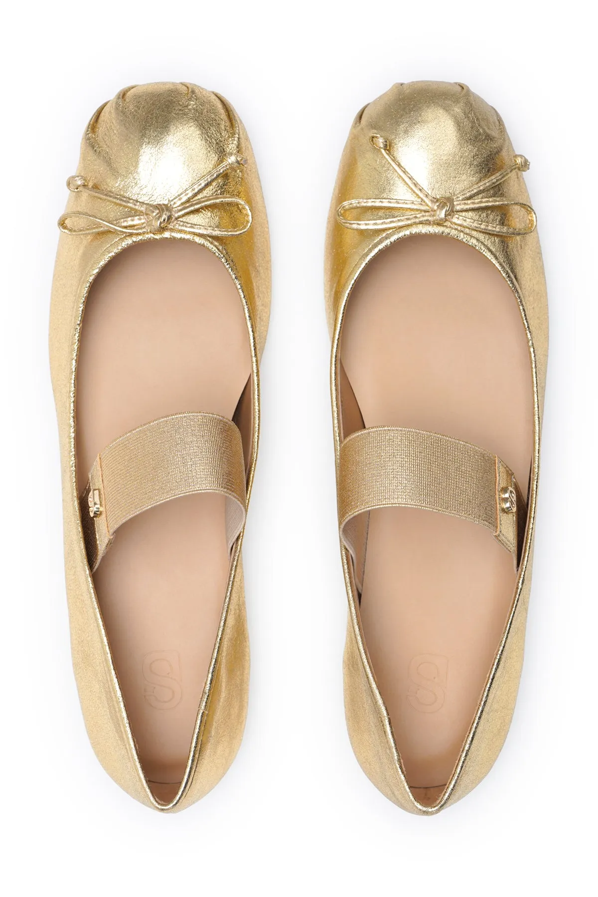 Nara Ballerina Shoes - Gold