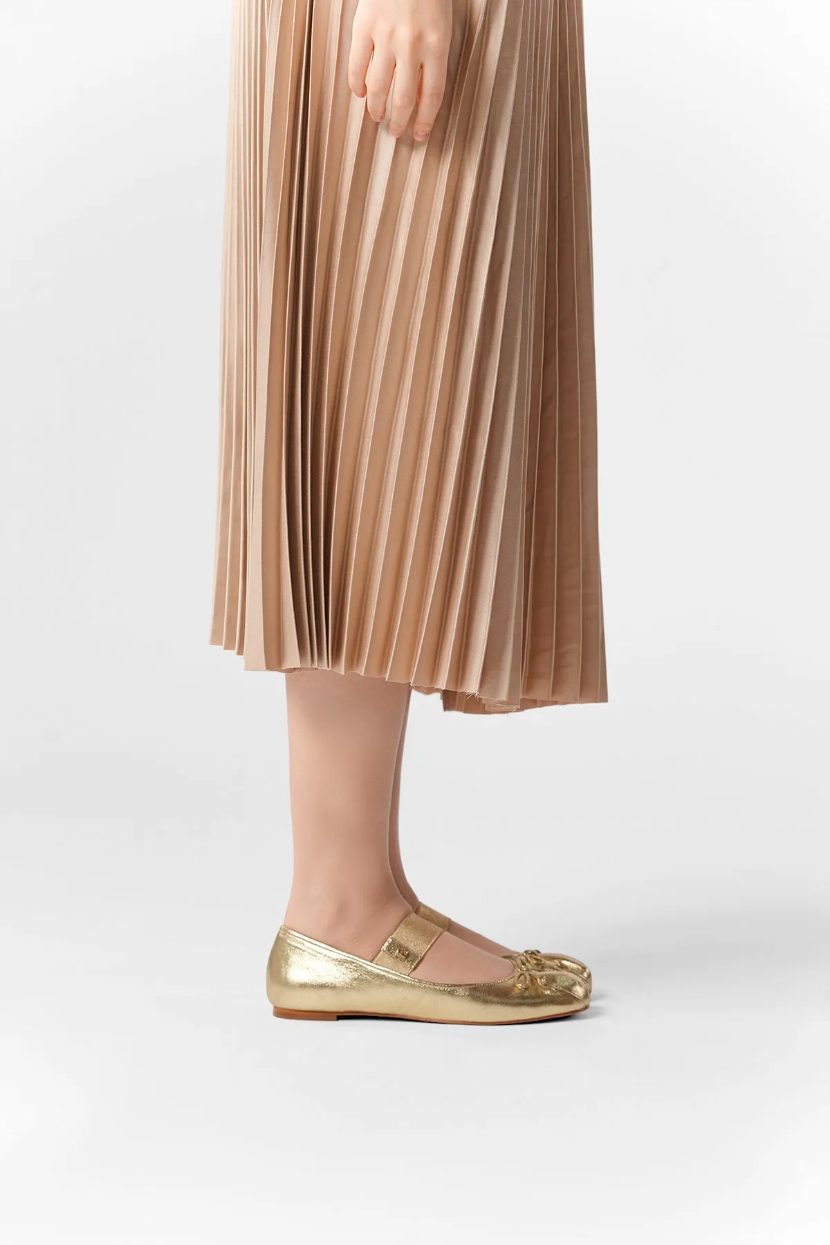 Nara Ballerina Shoes - Gold