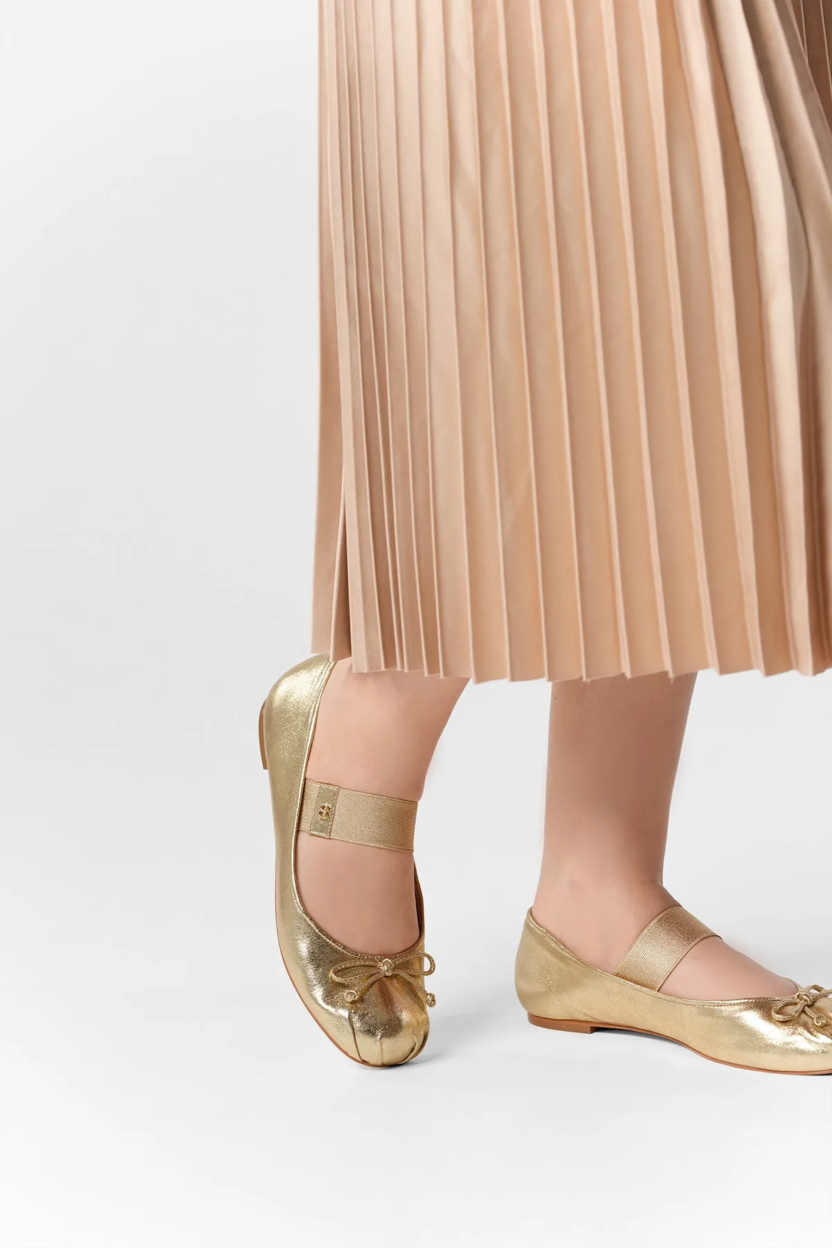 Nara Ballerina Shoes - Gold