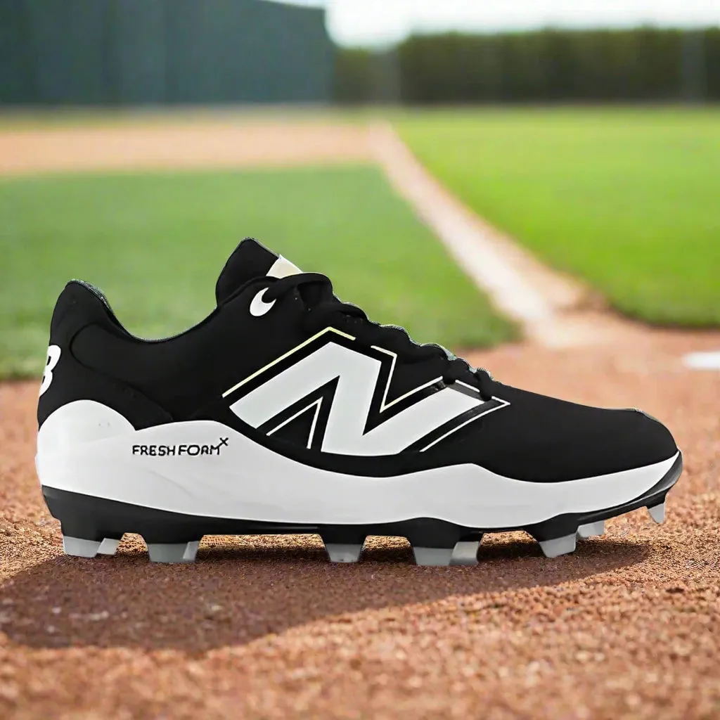 New Balance Fresh Foam 3000 v7 Molded Cleat - Black w/ White