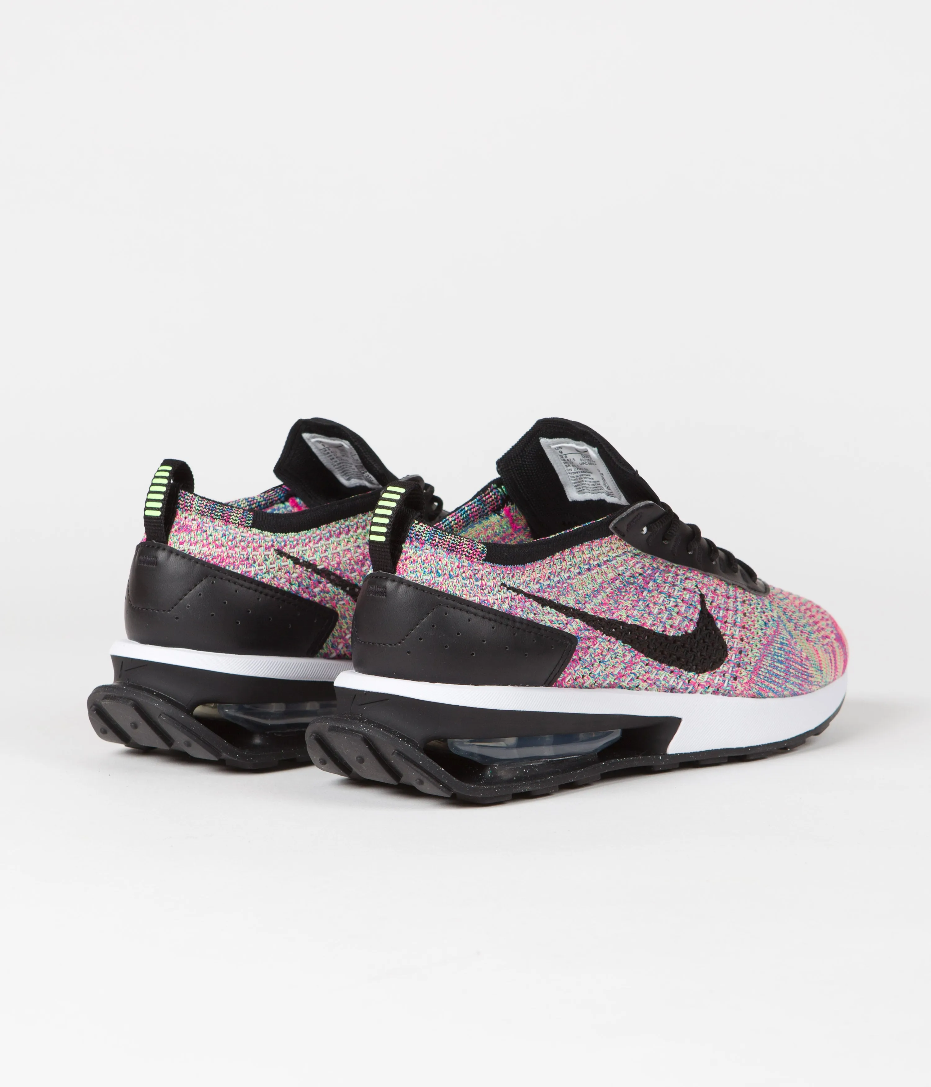 Nike Air Max Flyknit Racer Shoes - Ghost Green / Black - Pink Blast - Photo Blue