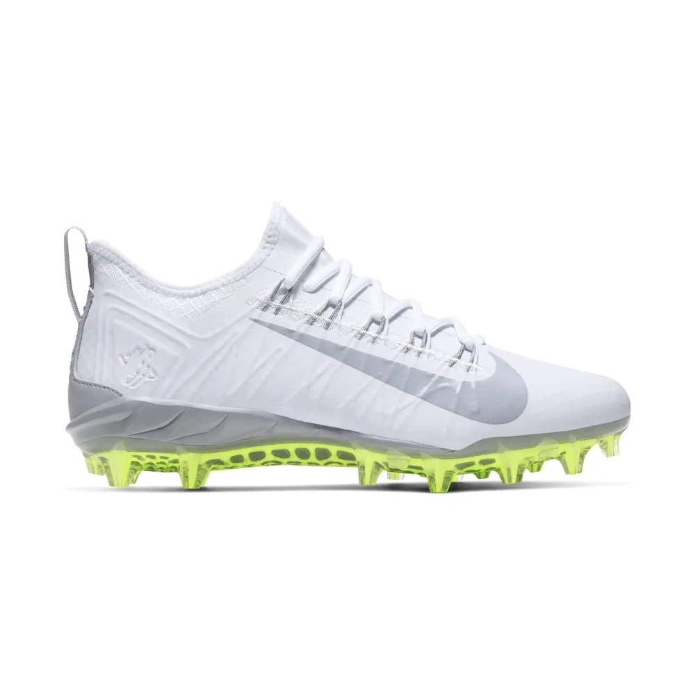 Nike Alpha Huarache 7 Pro White/Grey Lacrosse Cleats