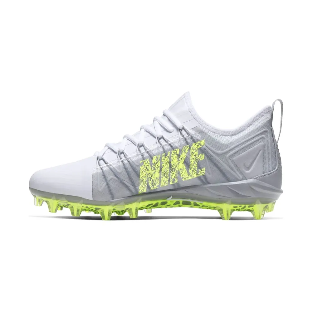 Nike Alpha Huarache 7 Pro White/Grey Lacrosse Cleats