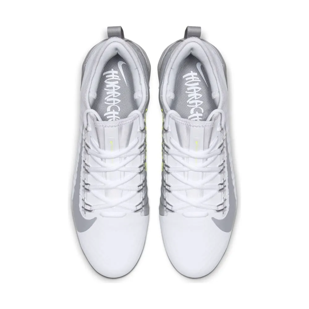 Nike Alpha Huarache 7 Pro White/Grey Lacrosse Cleats