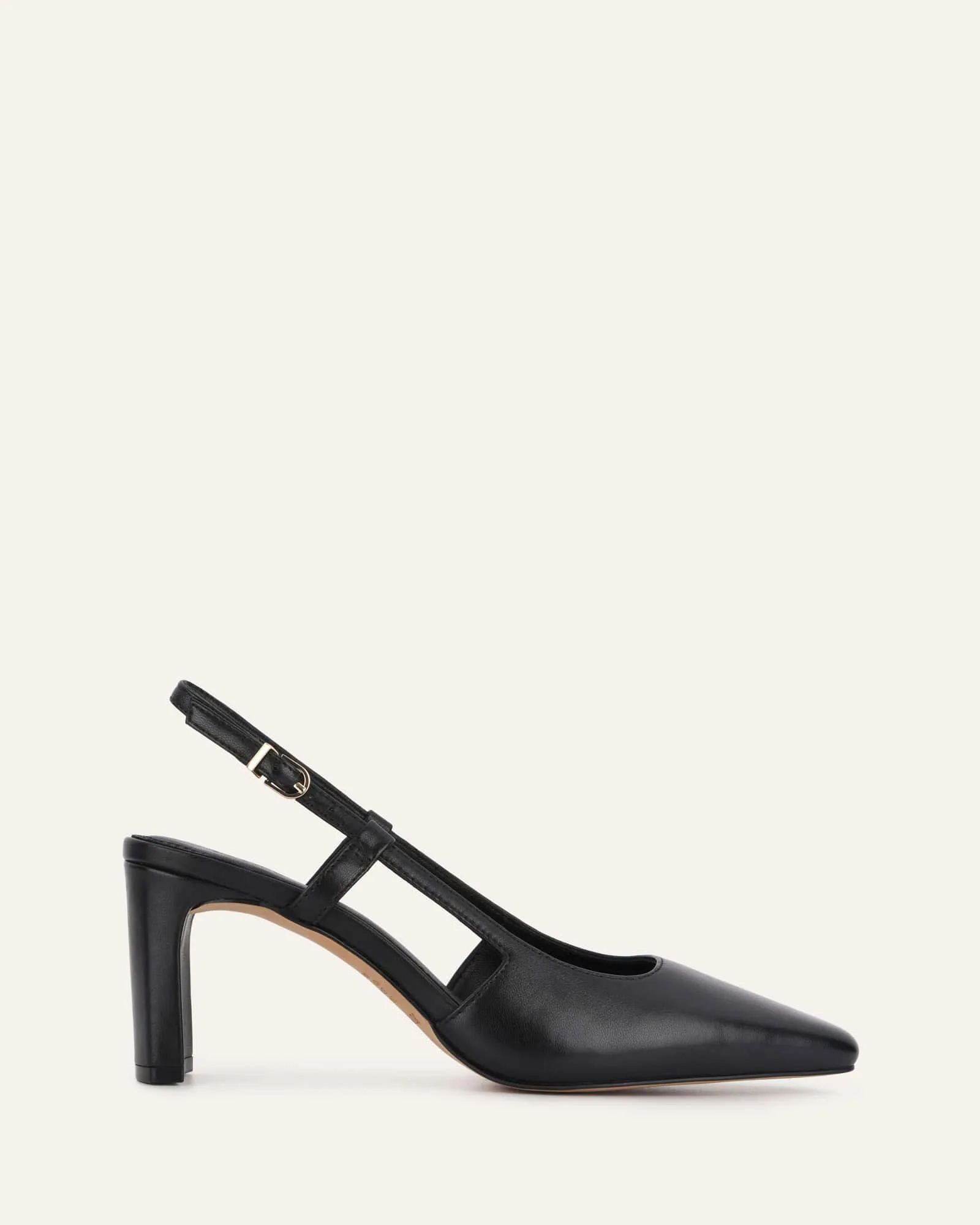 ORLA MID HEELS BLACK LEATHER