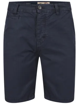 Osborne Cotton Panama Shorts in Blue - Tokyo Laundry