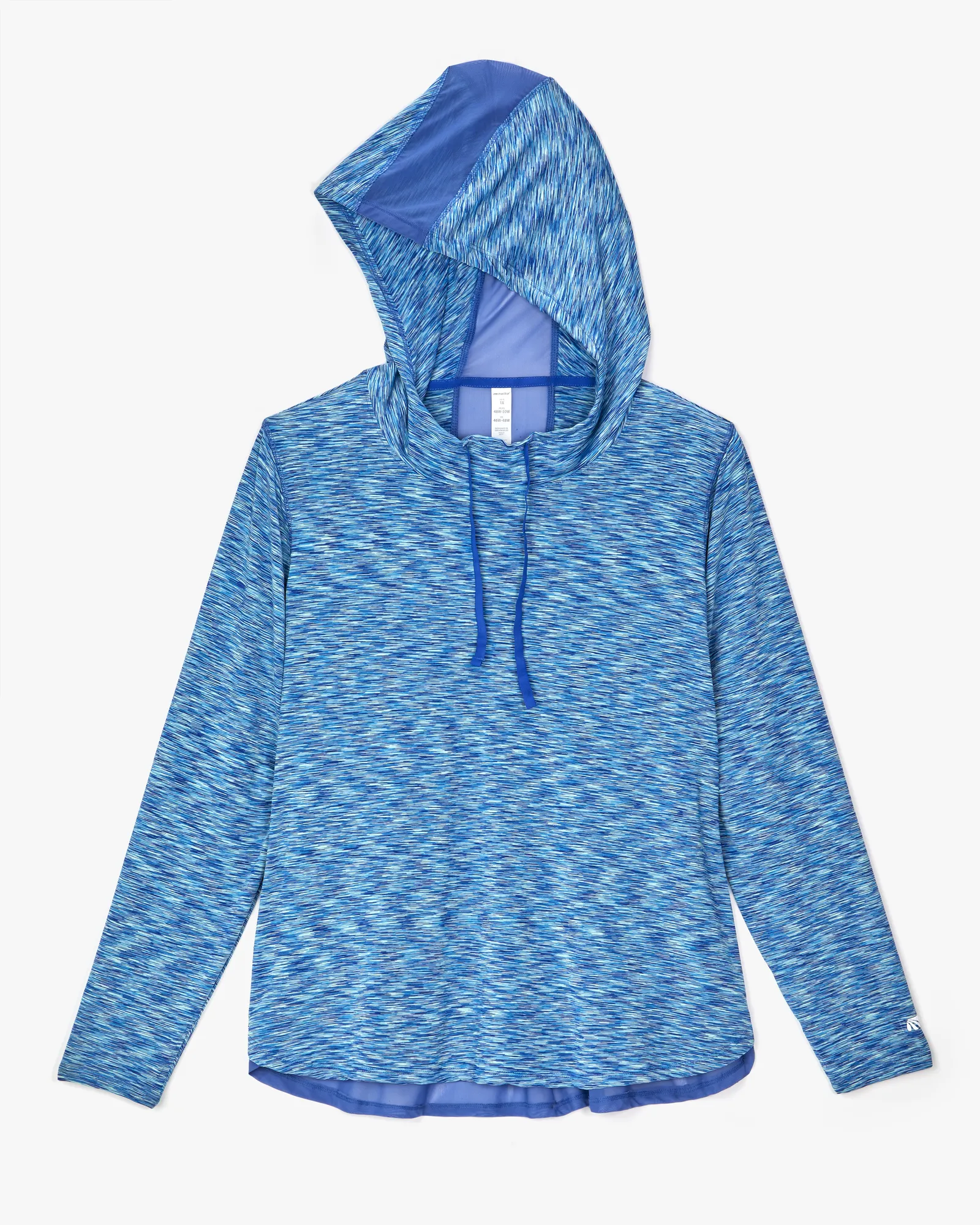 Phoebe Space-Dyed Hoodie | Royal Blue / Light Blue