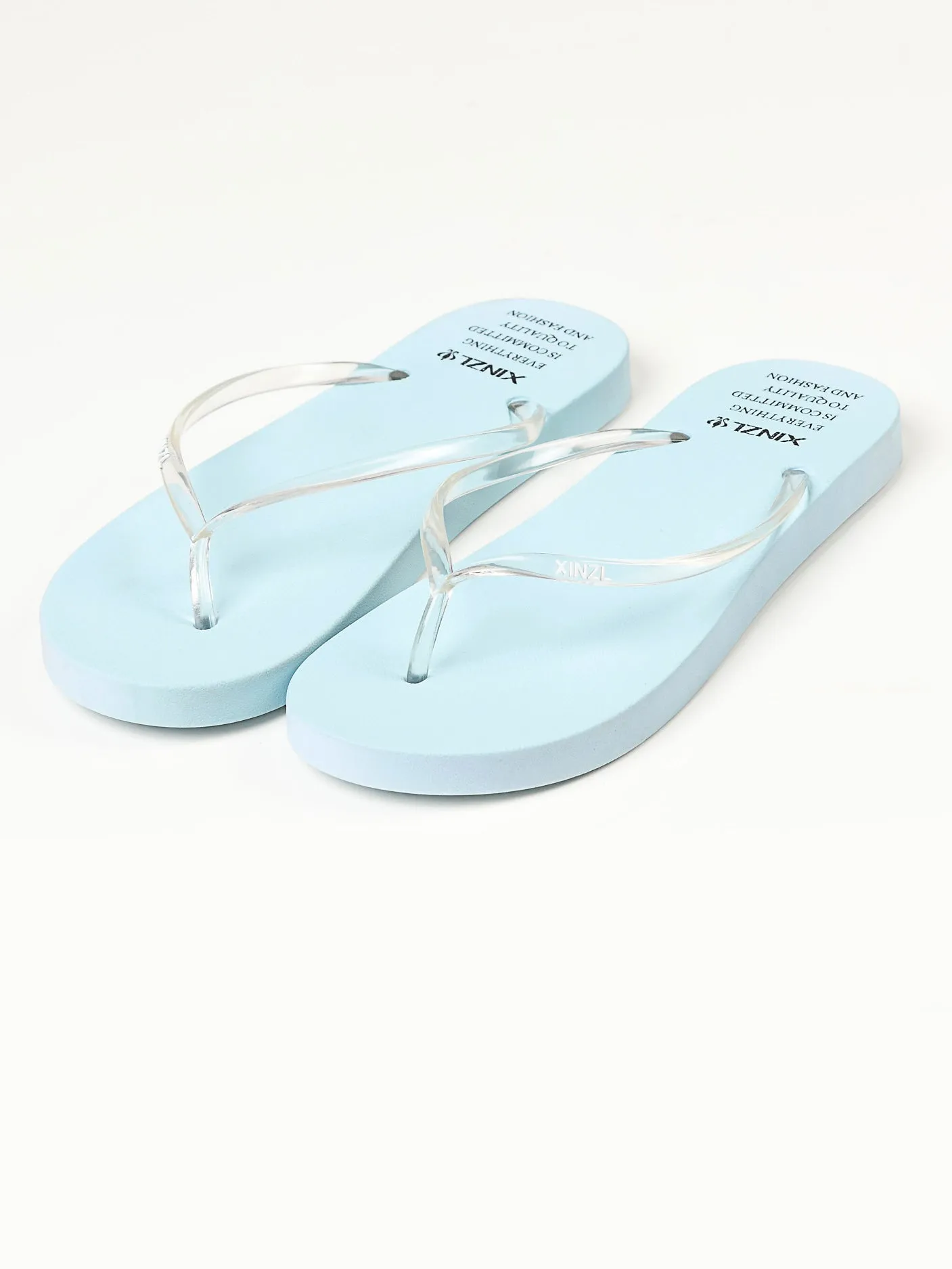 Plain Flip Flops - Sky Blue