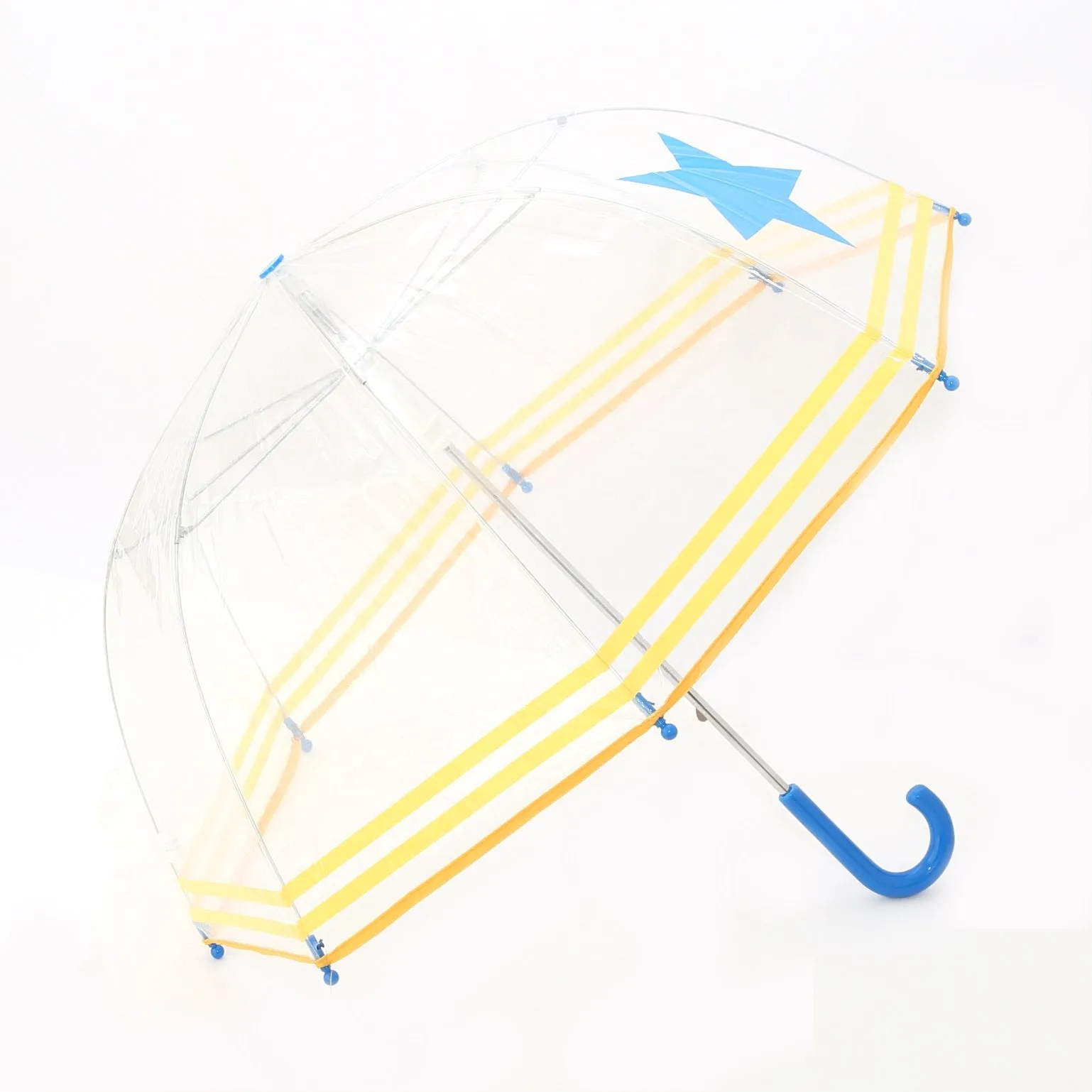 Pluie Pluie Boys Transparent Star and Striped Umbrella