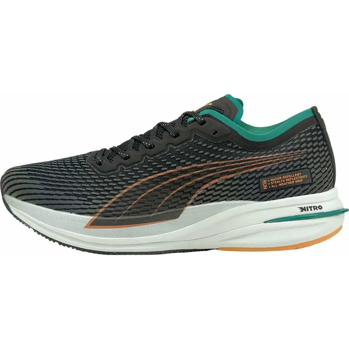 Puma Deviate Nitro WTR Mens Running Shoes - Black