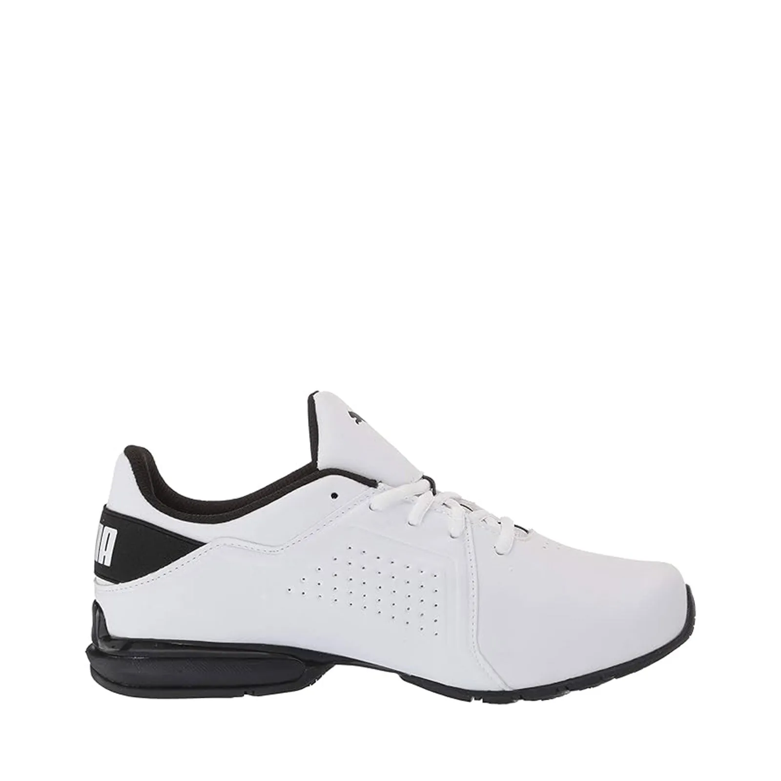 PUMA Men's Viz Runner, Puma White-Puma Black