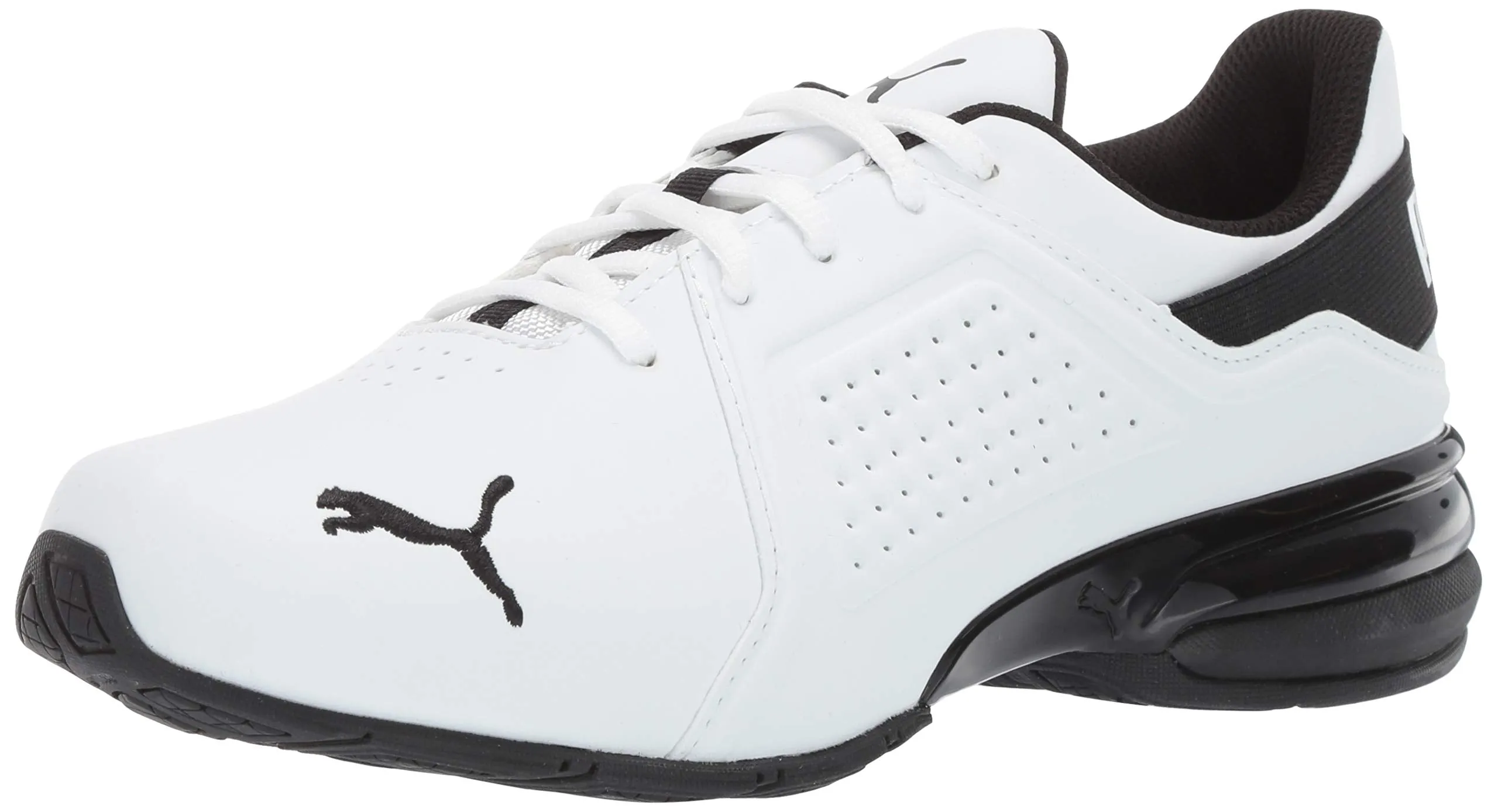 PUMA Men's Viz Runner, Puma White-Puma Black