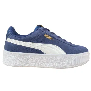 Puma sneakers da bambina con laccio elastico Vikky Platform AC PS 366486 03 sargasso sea-white