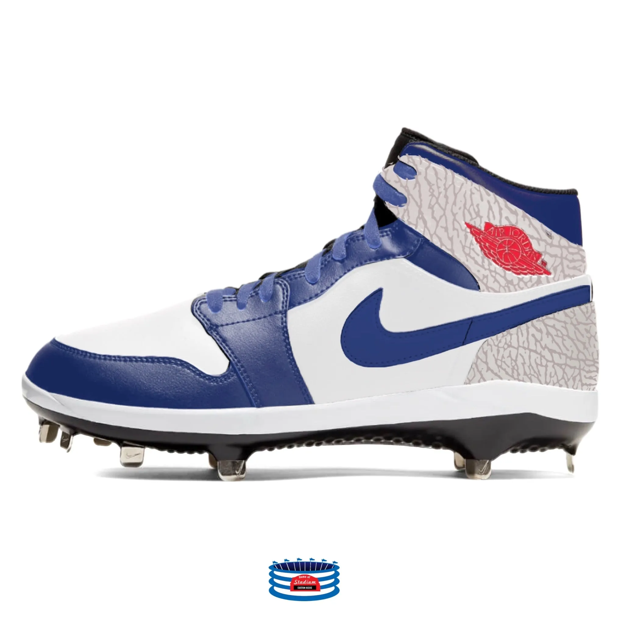 "Royal Elephant" Jordan 1 Retro Cleats