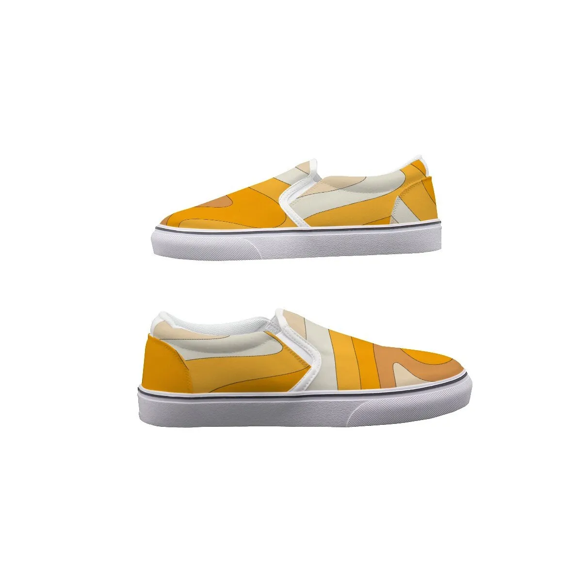 Retro Orange Men's Loafers,Retro Shoes Men,Men's Slip On Shoes,Men's Casual Shoes,Custom Made Shoes,Retro 70s Shoes Men,70s Style Mens Shoes