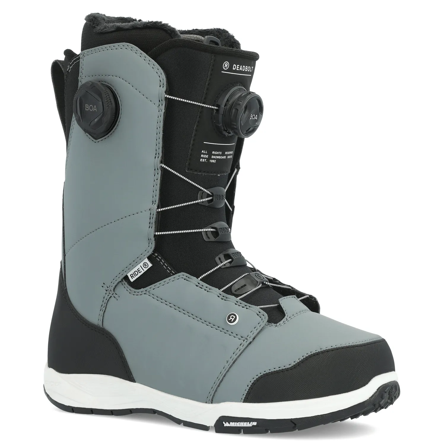 Ride Men's Deadbolt Zonal Snowboard Boots 2024 Slate