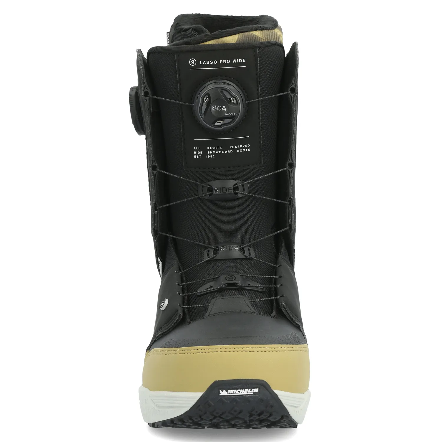 Ride Men's Lasso Pro Wide Snowboard Boots 2024 Black