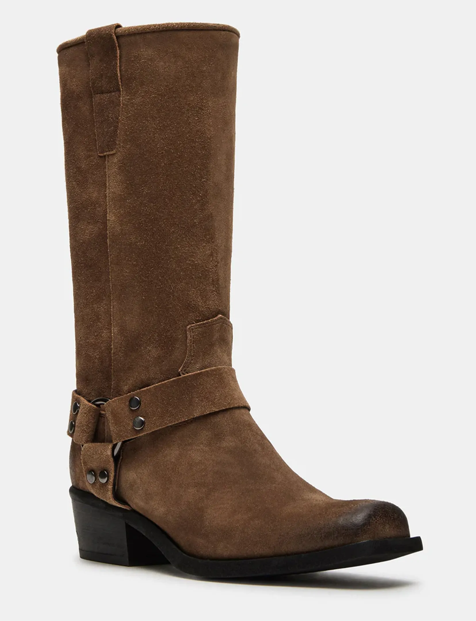 Ruskin Square Boot, Chestnut Suede