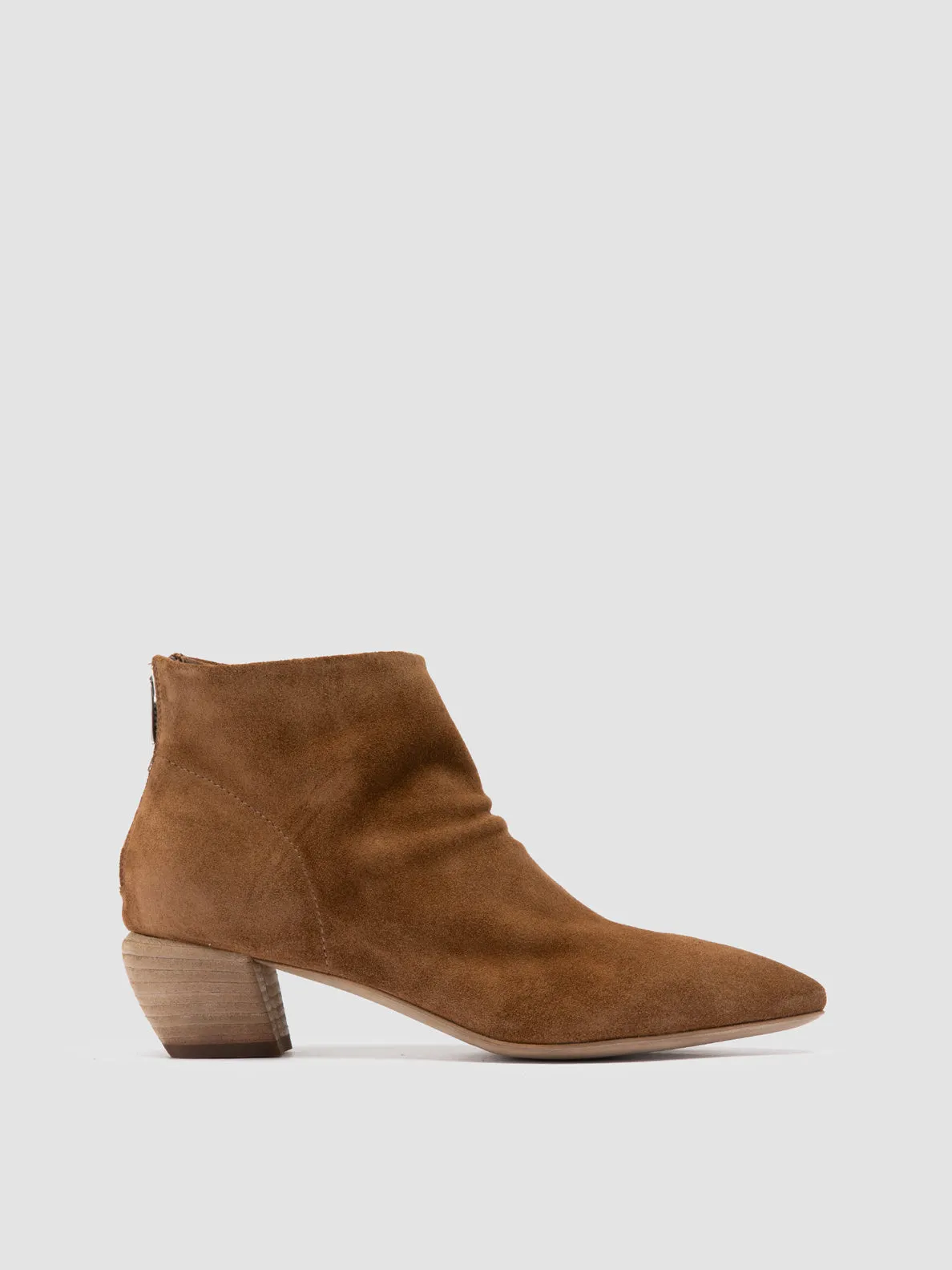 SALLY 001 - Brown Suede Booties