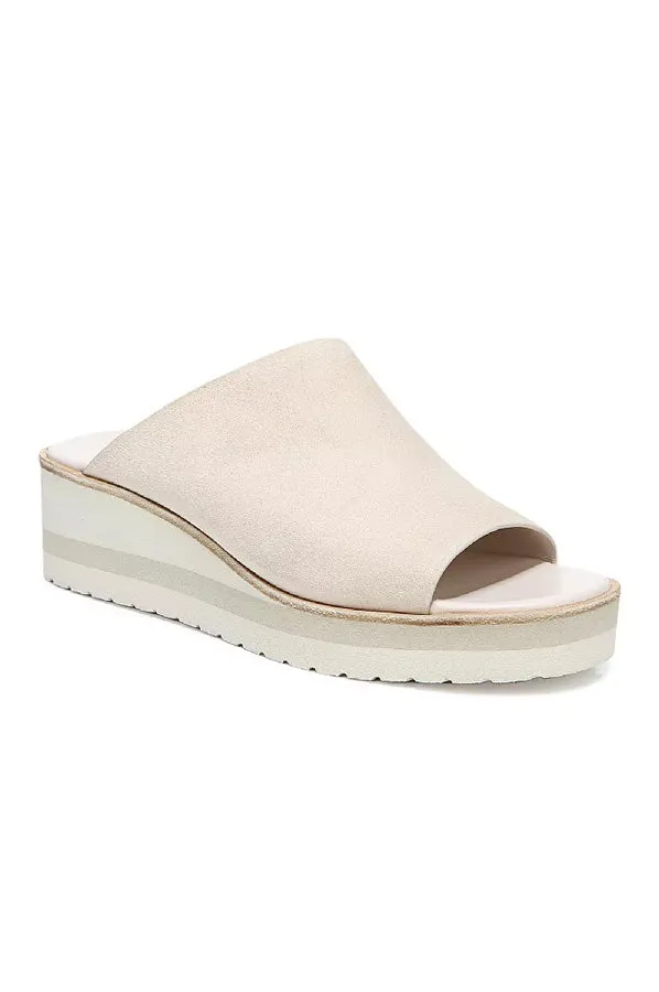 Sarria Wedge Mule - Sandstone Suede